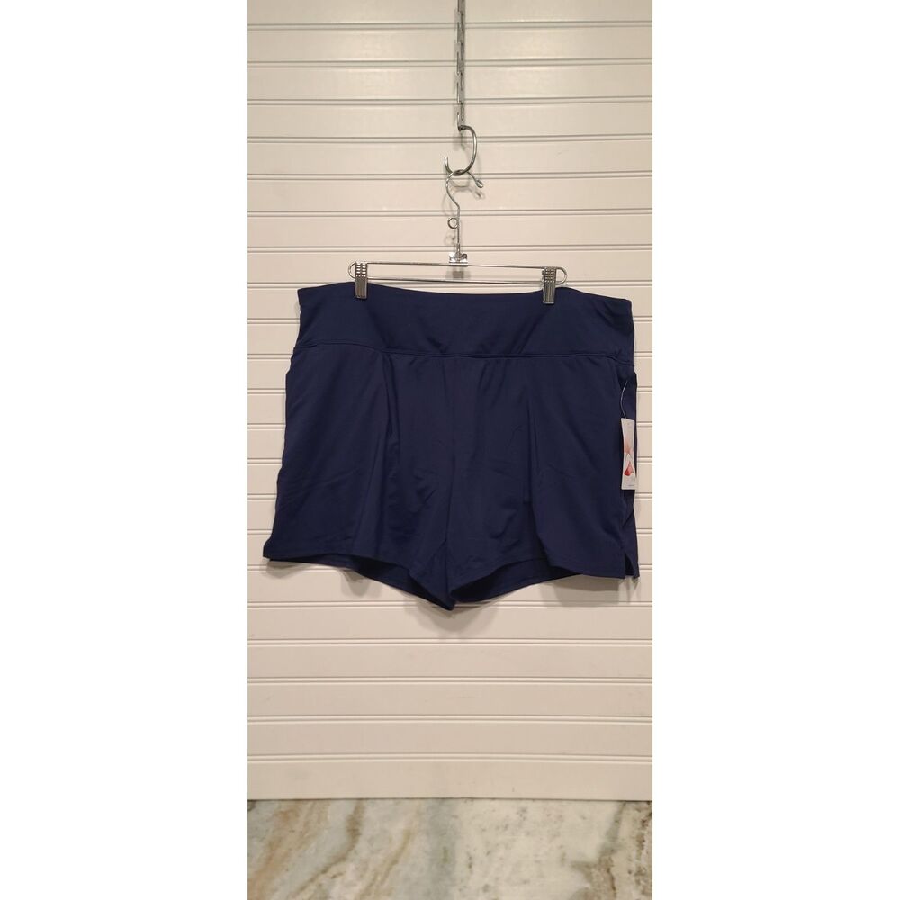 Land's End Lycra Xtra Life Blue Panty Lined Swim Shorts Size XL (18) NWT